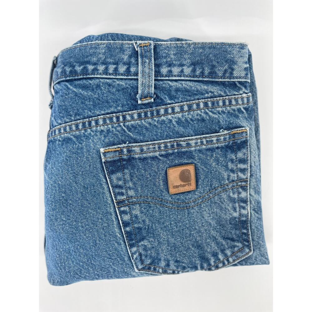 Carhartt Traditional Fit Straight Leg Jeans Men’s 36x34 Medium Wash B480-DVB